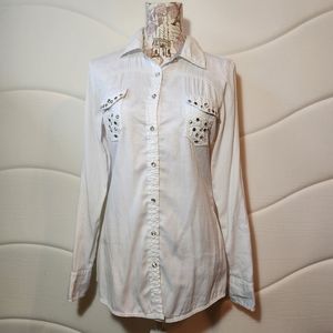 ROAR Signature Rhinestone Shirt Women's Size 6